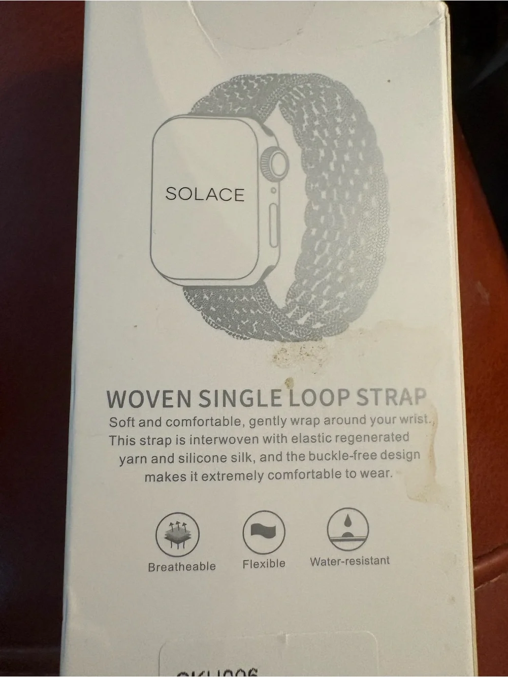 Braided Solo Loop Watch Band — Purple
